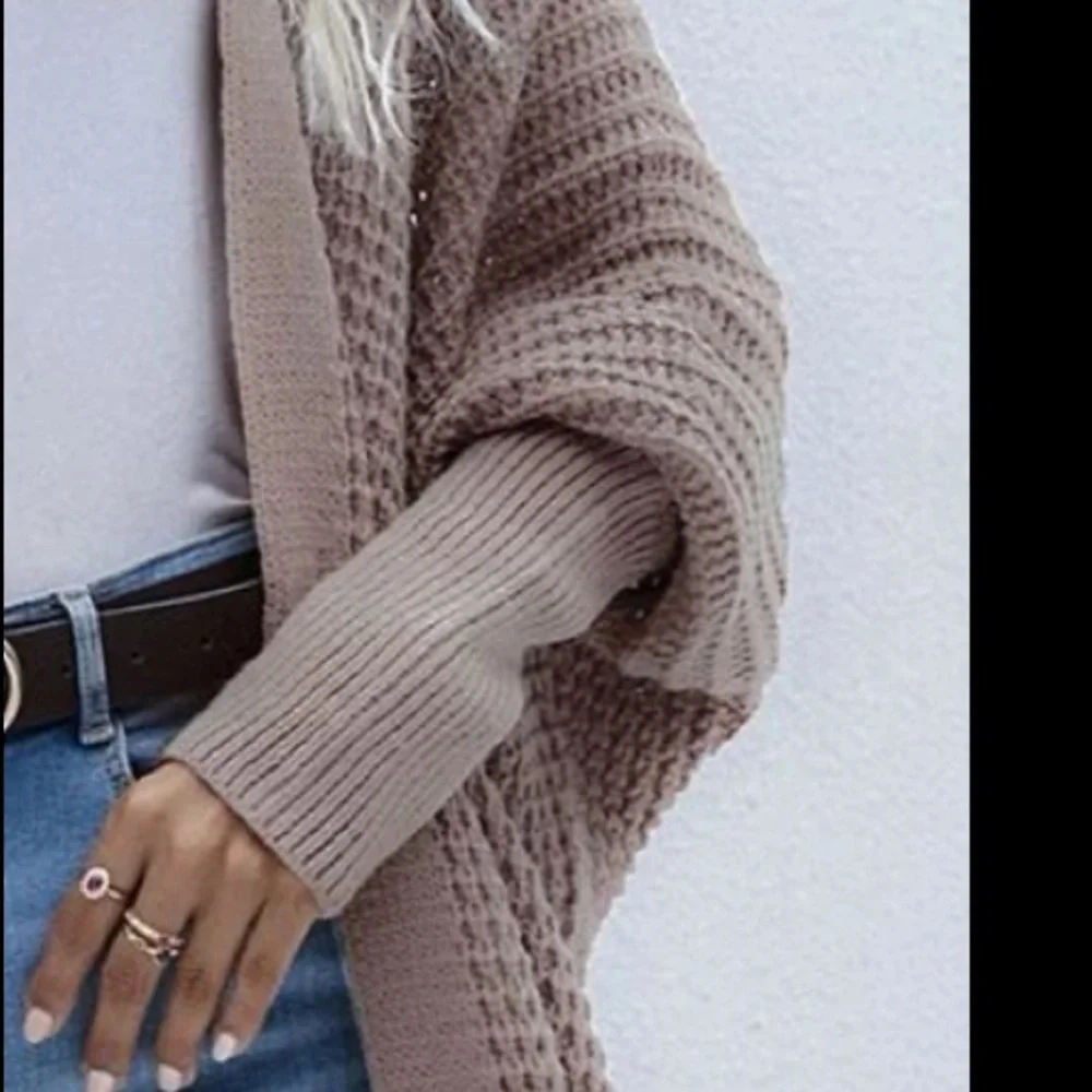 Cozy Dolman Sleeve Open Front Cardigan Sweater - Picture 5 of 10